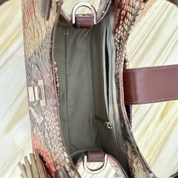 Brahmin Adrian Satchel in Pecan Melbourne - Picture 7 of 7